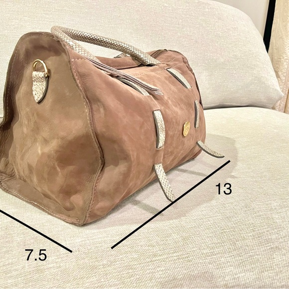 Maledetti Toscani soft suede satchel. - Picture 6 of 6